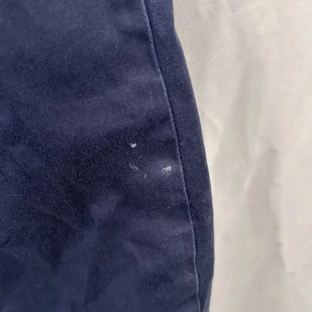 Polo Ralph Lauren Pants Men's 32x32 Blue Chino Pockets Button Zip Cotton Blend